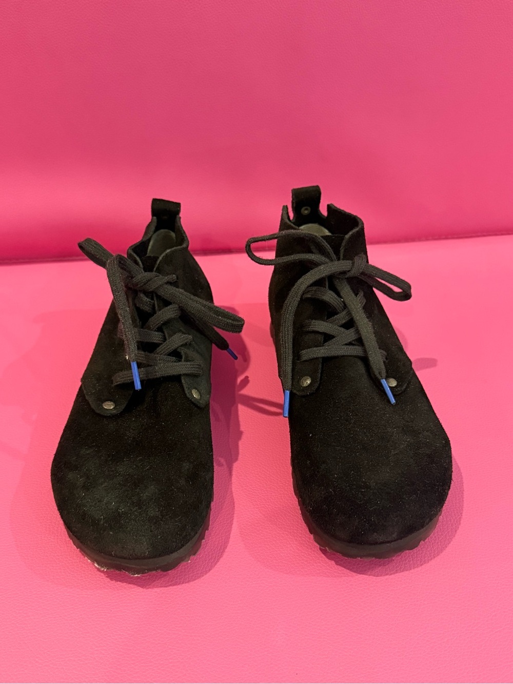 Birkenstock Black Suede Ankle Booties